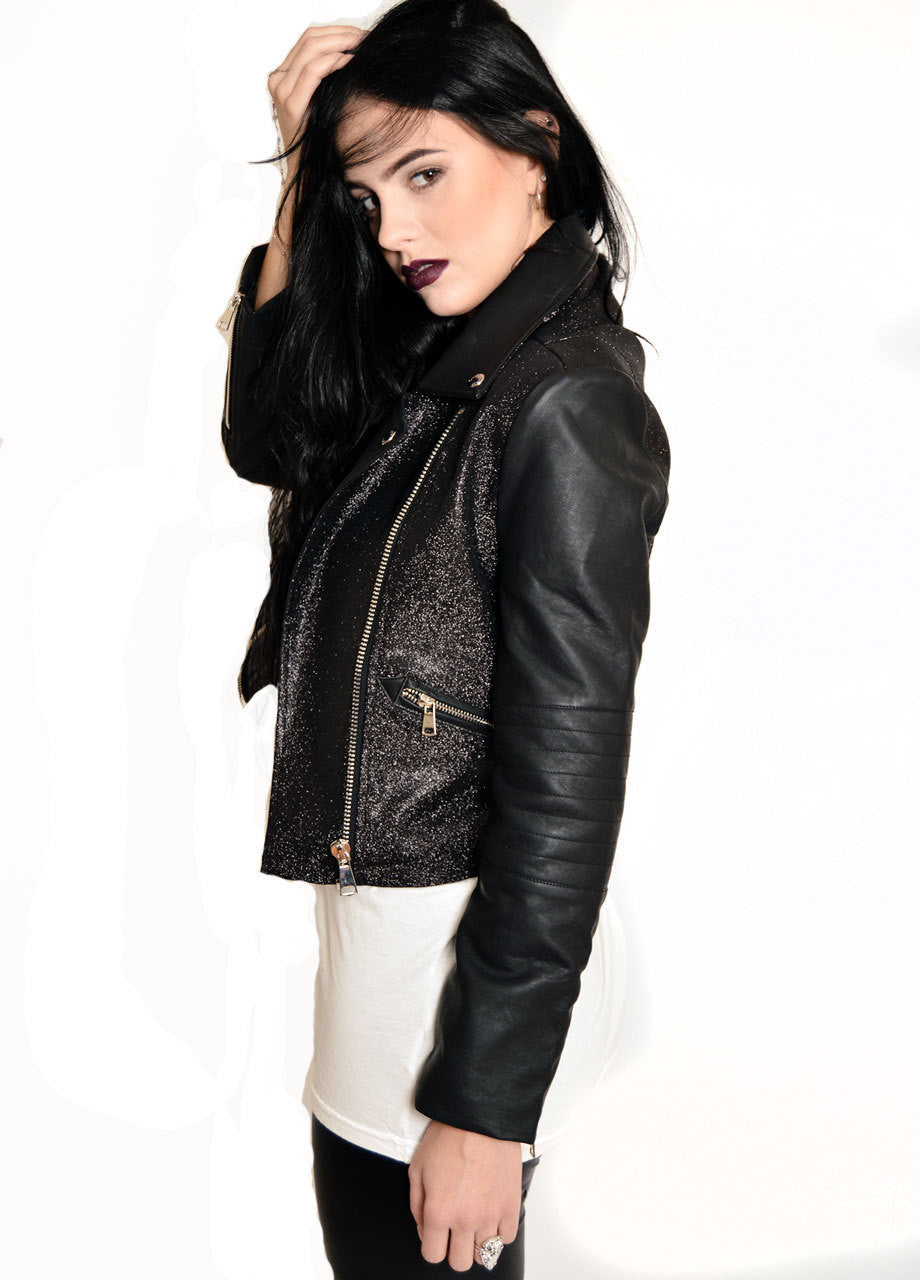 Lip Service Sparkle Magic Moto Jacket