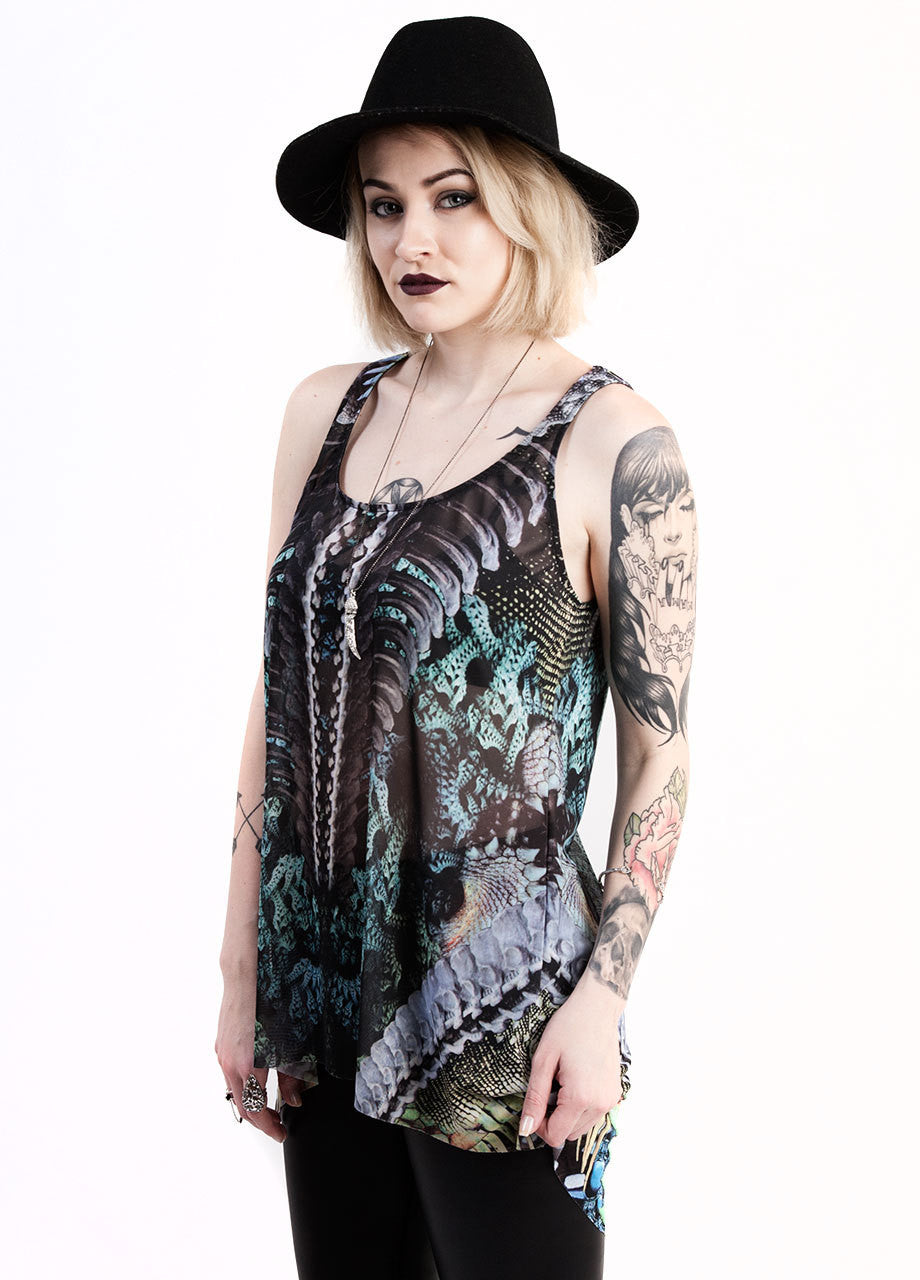 Lip Service Evolutionary Transcendence Tunic Mesh Tunic Tank