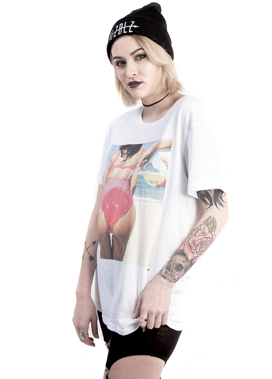 Skim Milk Wine Cooler Tee edgy graphic tee designer