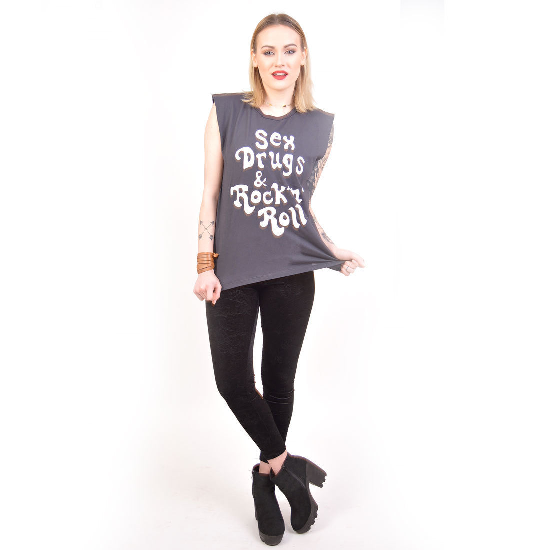 Bandit Brand Sex Drugs And Rock N Roll Muscle Tee