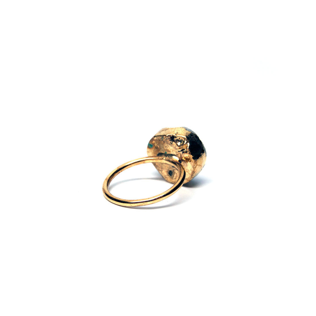 Miss Wax "Luna" Circle Druzy Stone Ring
