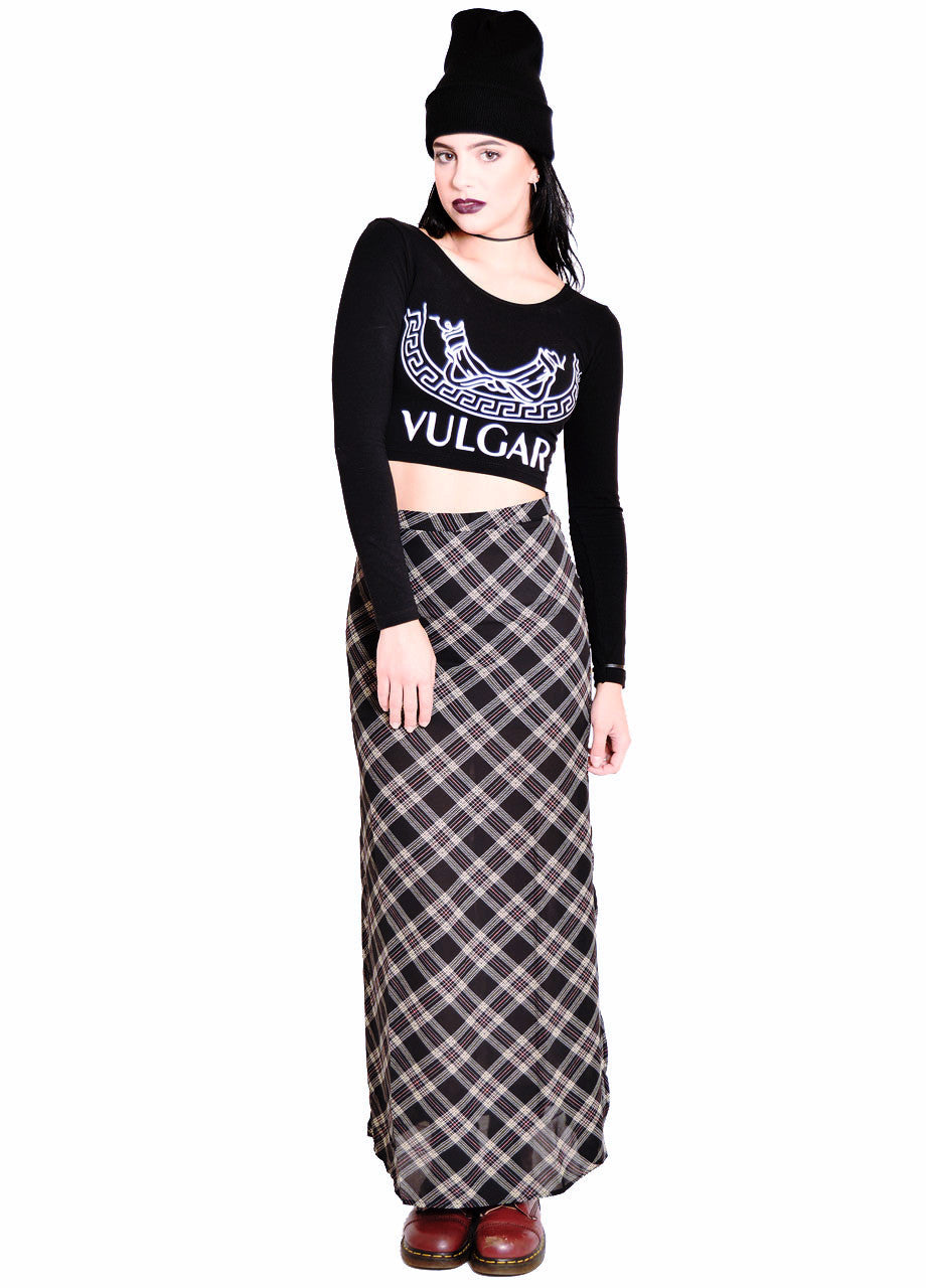 HLZBLZ Vulgar Long Sleeve Crop Top