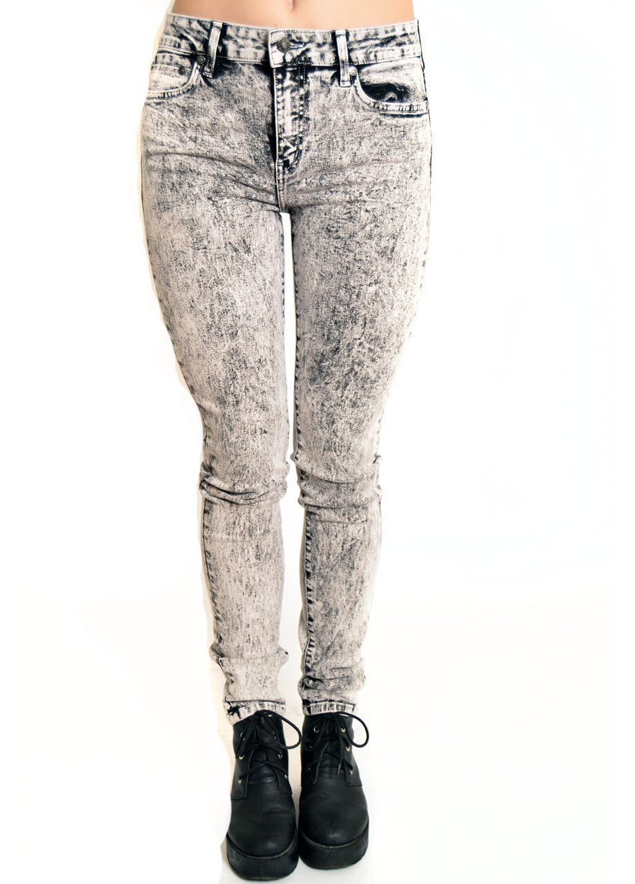 Kill City Hi Wire Acid Snow Wash Stretch Twill Jeans