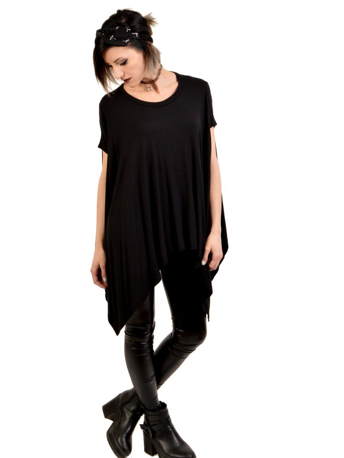dark billows over sized tunic top