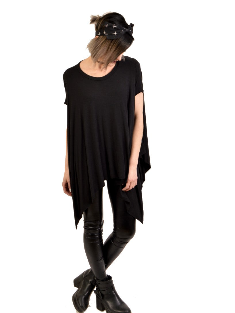 dark billows over sized tunic top