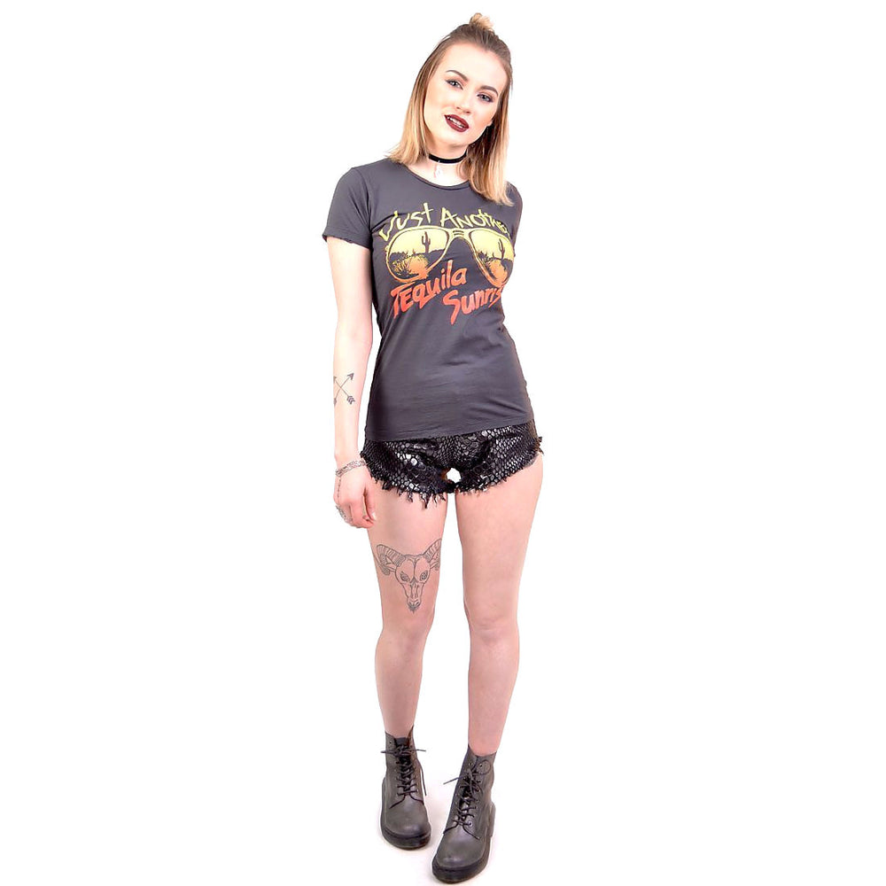 just another tequila sunrise vintage graphic tee for women by bandit brand