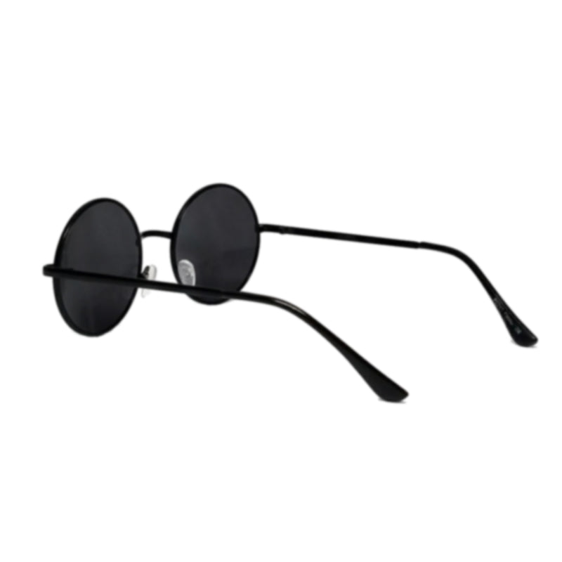 circular metal frame sunglasses with round lennon lens