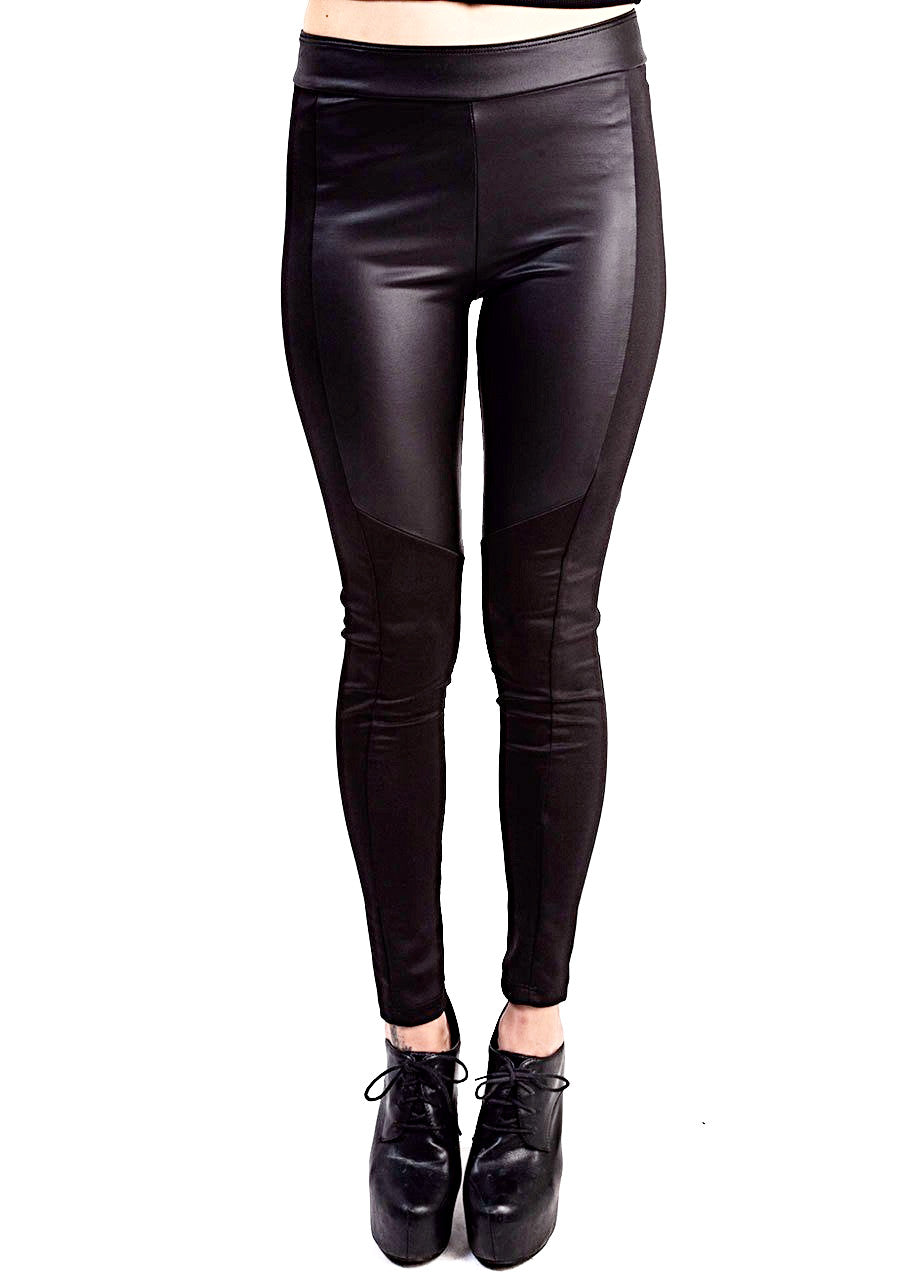 Lip Service Faux Leather Moto Leggings