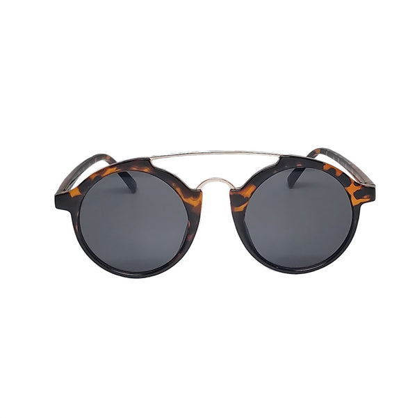 tortoise leopard frame sunglasses round lens vintage style