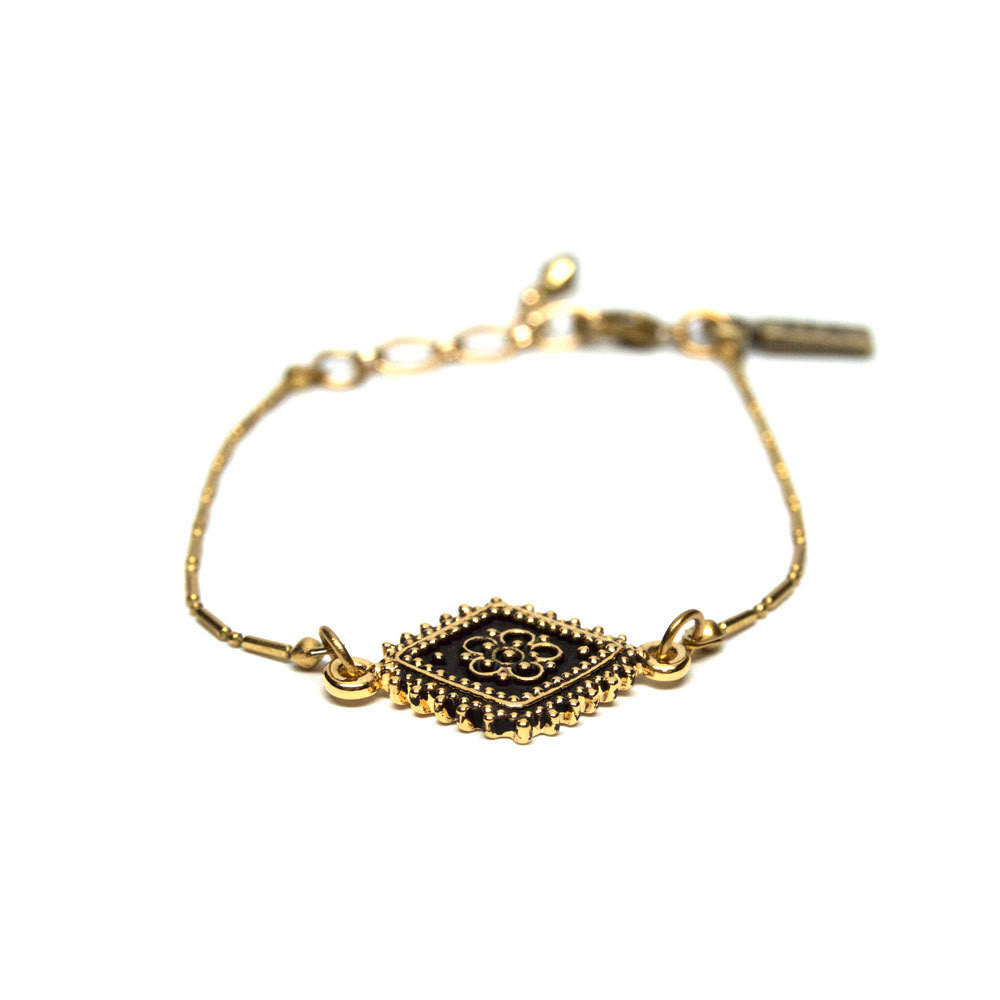 Vanessa Mooney The Diamond Lace Gold Bracelet