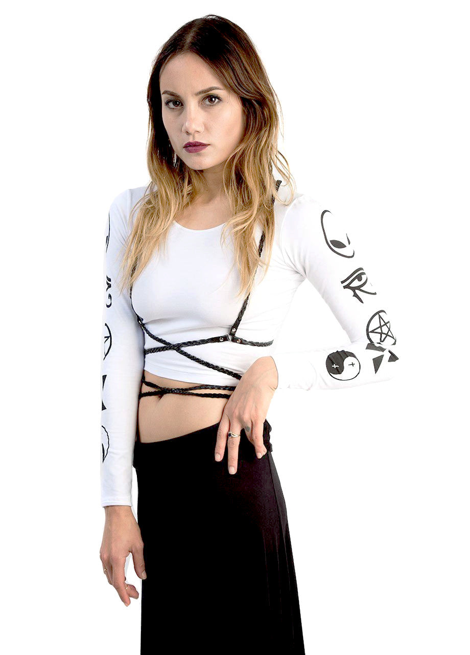 MYVL Symbol Long Sleeve Crop