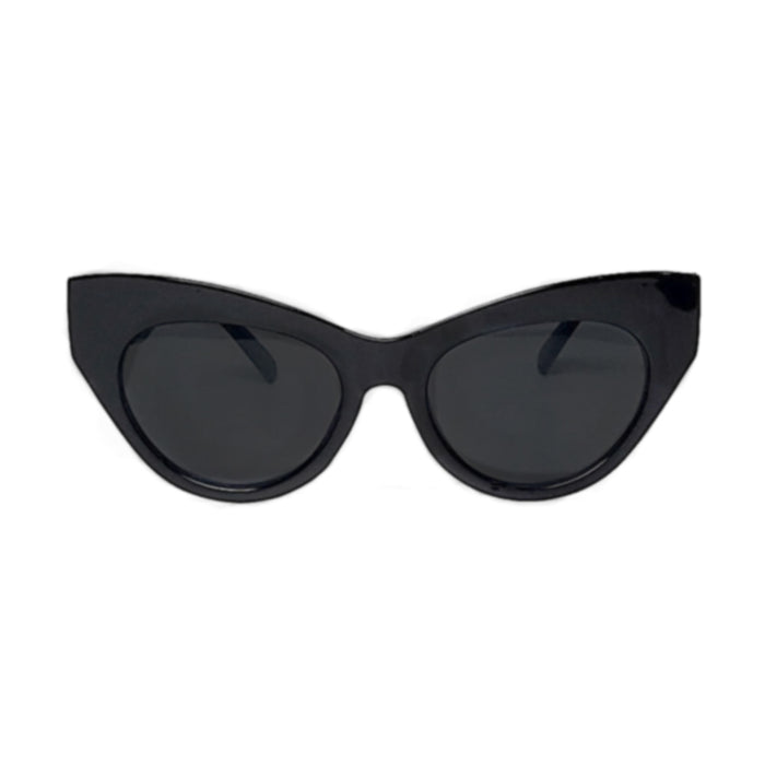 retro vintage oversized cat eye sunglasses in black