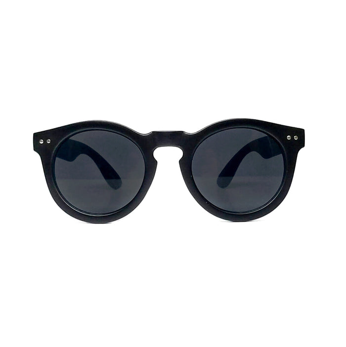 matte black retro wayfarer women's sunglasses